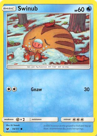 Swinub 019  SM  Crimson Invasion - Common