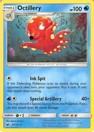 Octillery  - Reverse Holofoil SM  Crimson Invasion - Rare