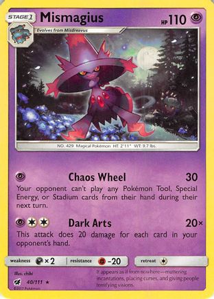 Mismagius 040  SM  Crimson Invasion - Rare