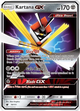 Kartana GX 070  - Holofoil SM  Crimson Invasion - Ultra Rare