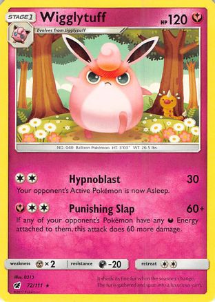 Wigglytuff 072  SM  Crimson Invasion - Rare