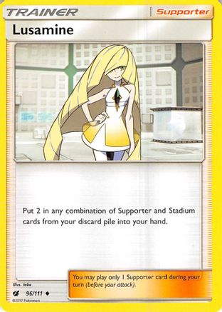 Lusamine 096  SM  Crimson Invasion - Uncommon