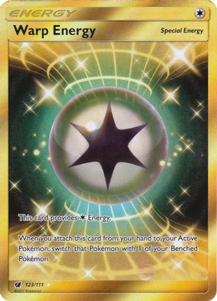 Warp Energy (Secret)  - Holofoil SM  Crimson Invasion - Secret Rare