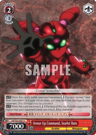 Armor Up Command, Scarlet Rain (AW/S43-E067 U) - Accel World -Infinite Burst-