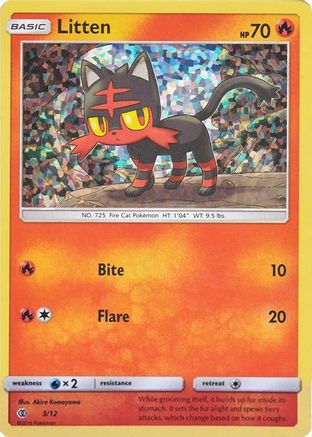 Litten - 3/12/12  - Holofoil McDonalds Promos 2017 - Promo