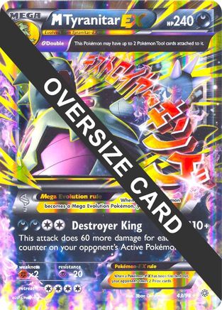 M Tyranitar EX - 43/98/98  - Holofoil Jumbo Cards - Promo