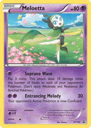 Meloetta - XY193  - Holofoil XY Promos - Promo