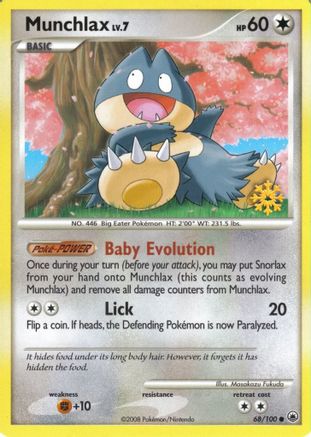 Munchlax - 68/100/100  Countdown Calendar Promos - Promo