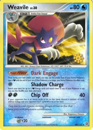 Weavile - 40/132/132  Countdown Calendar Promos - Promo
