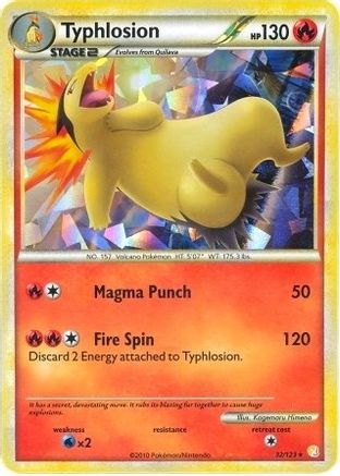 Typhlosion 032/123  - Holofoil Deck Exclusives - Holo Rare