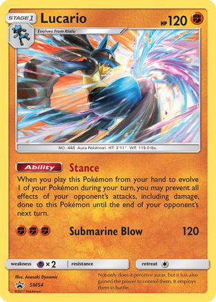 Lucario SM54  - Holofoil SM Promos - Promo