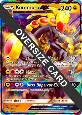 Kommo-o GX - SM71 (SM Black Star Promo)  - Holofoil Jumbo Cards - Promo