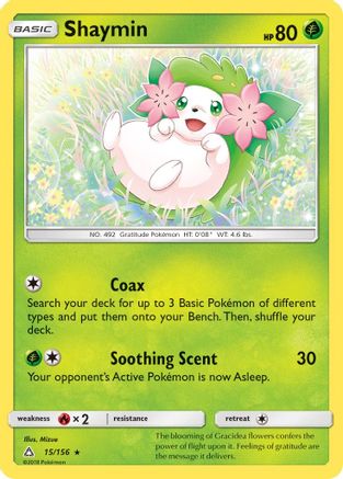 Shaymin (15) 015  - Holofoil SM  Ultra Prism - Holo Rare
