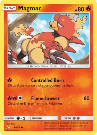 Magmar  - Reverse Holofoil SM  Ultra Prism - Common