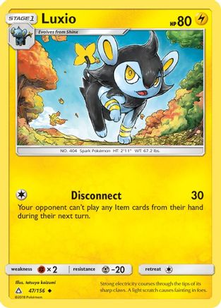 Luxio  - Reverse Holofoil SM  Ultra Prism - Uncommon