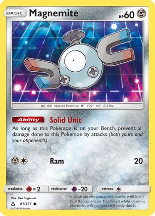 Magnemite (81) 081  - Reverse Holofoil SM  Ultra Prism - Common