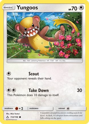 Yungoos  - Reverse Holofoil SM  Ultra Prism - Common