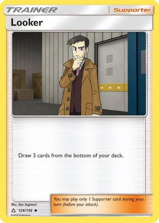 Looker 126  - Reverse Holofoil SM  Ultra Prism - Uncommon