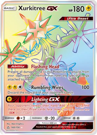 Xurkitree GX (Secret Rare)  - Holofoil SM  Ultra Prism - Secret Rare