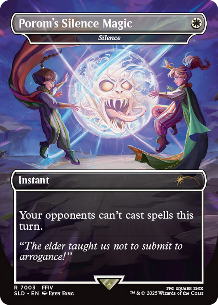 Porom's Silence Magic - Silence (Rainbow Foil) [Secret Lair Drop Series]