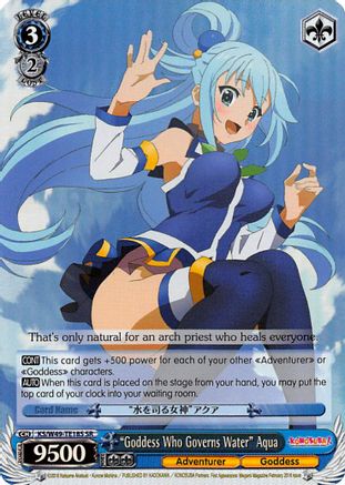 "Goddess Who Governs Water" Aqua (SR) (KS/W49-TE18S SR) - KonoSuba