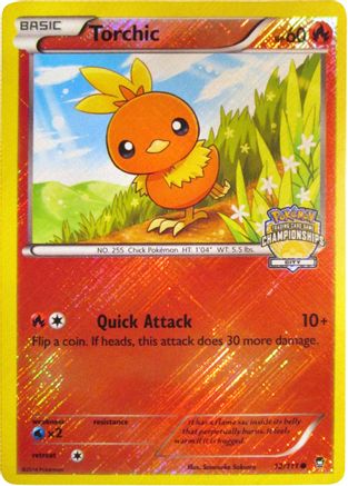 Torchic 012/111  - Reverse Holofoil League & Championship Cards - Promo