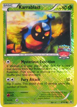Karrablast - 8/101 (Championship Series)/101  - Reverse Holofoil League & Championship Cards - Promo