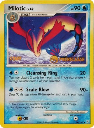 Milotic - 70/147 (Prerelease) [Staff]/147  Nintendo Promos - Promo