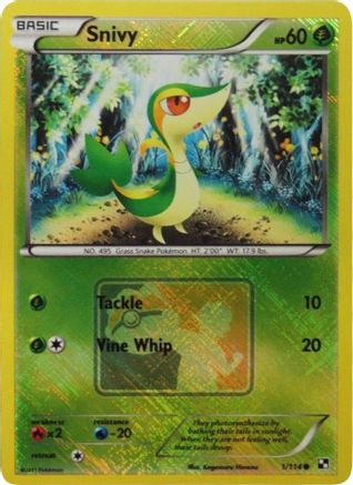 Snivy 001/114  - Reverse Holofoil League & Championship Cards - Promo