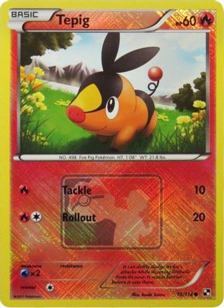 Tepig 015/114  - Reverse Holofoil League & Championship Cards - Promo