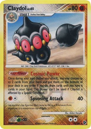 Claydol 015/106  - Reverse Holofoil League & Championship Cards - Promo