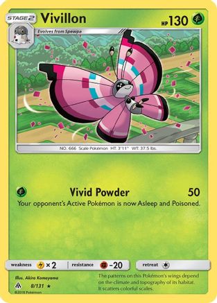 Vivillon  SM  Forbidden Light - Rare