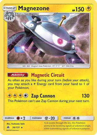 Magnezone  - Reverse Holofoil SM  Forbidden Light - Holo Rare