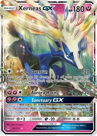 Xerneas GX 090  - Holofoil SM  Forbidden Light - Ultra Rare