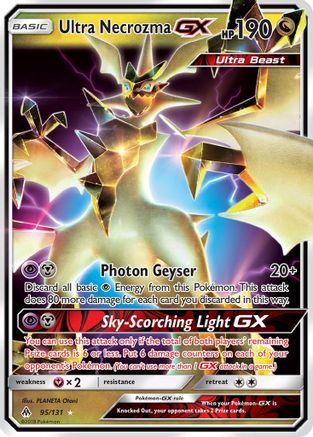 Ultra Necrozma GX 095  - Holofoil SM  Forbidden Light - Ultra Rare