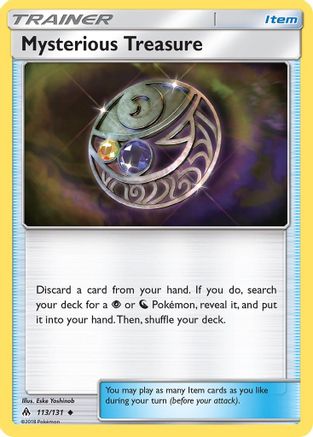 Mysterious Treasure 113  SM  Forbidden Light - Uncommon