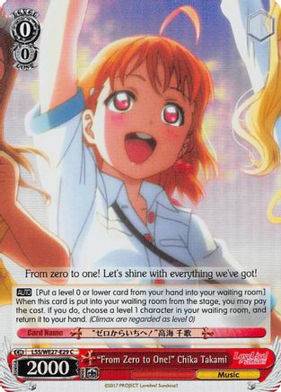 "From Zero to One!" Chika Takami (Parallel Foil) (LSS/WE27-E29 C) - Love Live! Sunshine!! Extra Booster