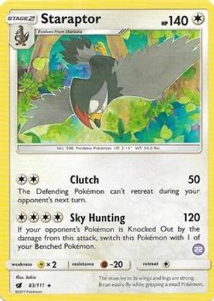 Staraptor (22)  SM Trainer Kit Alolan Sandslash & Alolan Ninetales - Rare