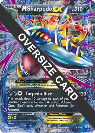 M Sharpedo EX - XY200  - Holofoil Jumbo Cards - Promo