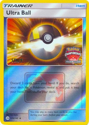 Ultra Ball 135/149  - Reverse Holofoil League & Championship Cards - Promo