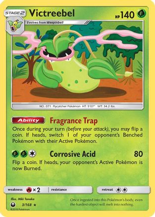 Victreebel  - Holofoil SM  Celestial Storm - Holo Rare