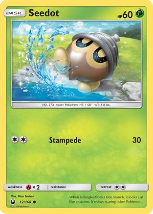 Seedot (12)  - Reverse Holofoil SM  Celestial Storm - Common