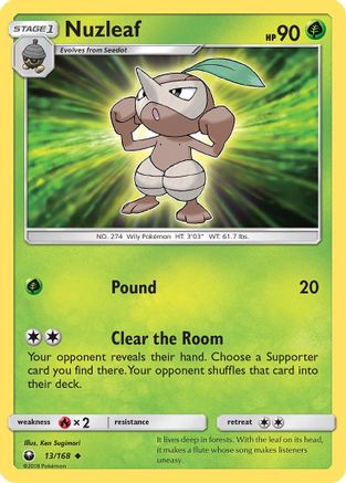 Nuzleaf  SM  Celestial Storm - Uncommon
