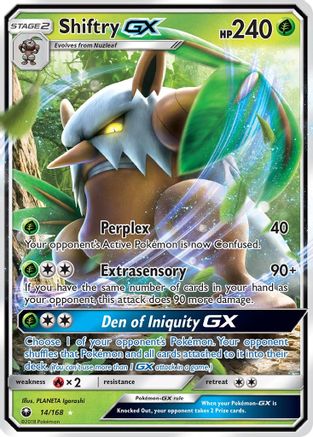 Shiftry GX 014  - Holofoil SM  Celestial Storm - Ultra Rare