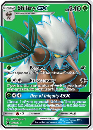 Shiftry GX (Full Art)  - Holofoil SM  Celestial Storm - Ultra Rare
