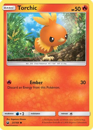Torchic (25) 025  SM  Celestial Storm - Common