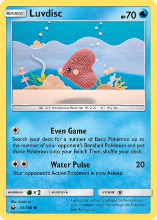 Luvdisc 044  - Reverse Holofoil SM  Celestial Storm - Common