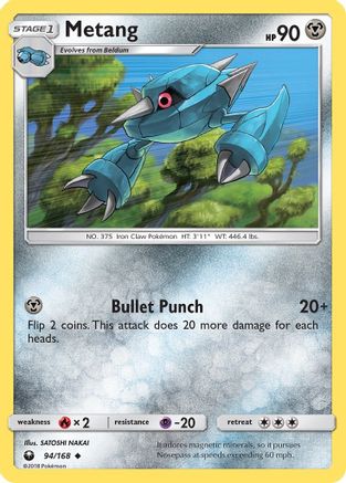 Metang  - Reverse Holofoil SM  Celestial Storm - Uncommon