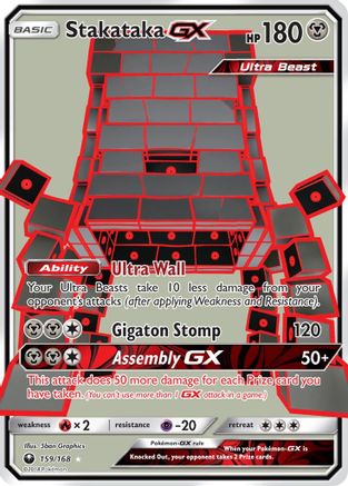 Stakataka GX (Full Art)  - Holofoil SM  Celestial Storm - Ultra Rare