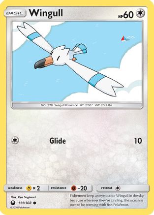 Wingull  - Reverse Holofoil SM  Celestial Storm - Common